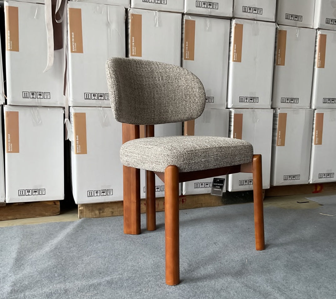 Thomas Dining Chair GY-DC-2982  Chocolate taupe fabric