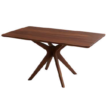 60" Corinne Rectangular Wood Dining Table GY-DT-1834 Walnut color