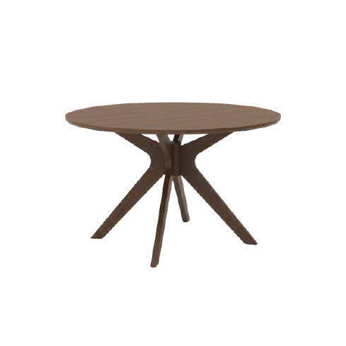 48" Corinne Round Wood Dining Table GY-DT-1834 Walnut color