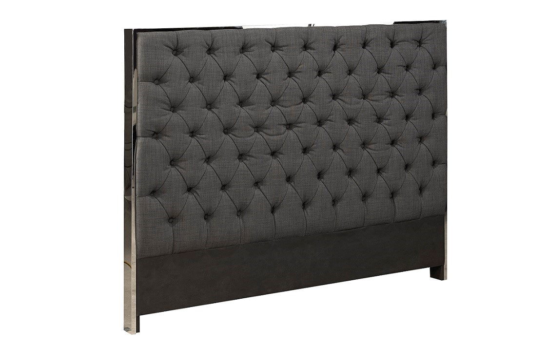 KROMA BED QUEEN - DARK GREY LINEN