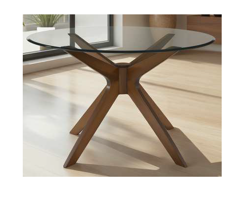 Corinne Dining Table GY-DT-1834 Walnut color wood finish